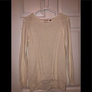 “So” Medium cream/off white sweater.